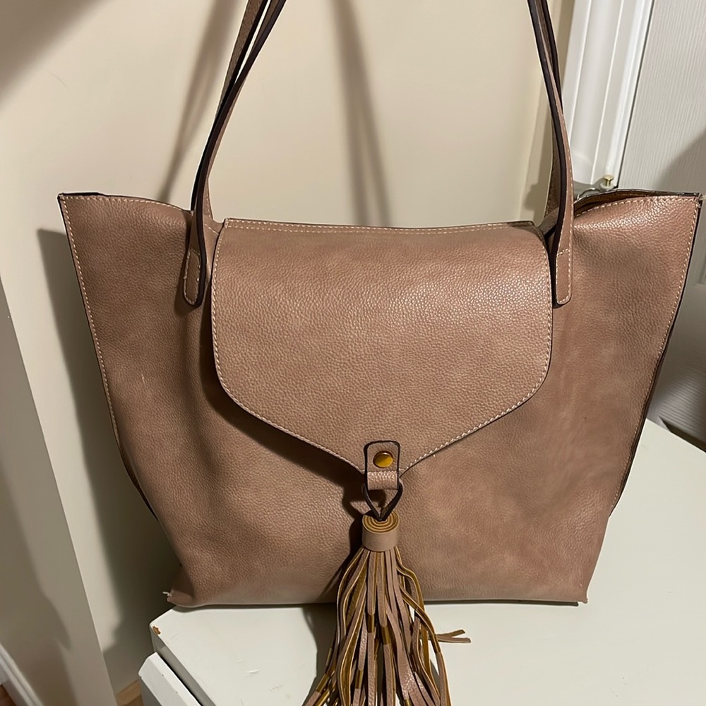 Free People leather tote
